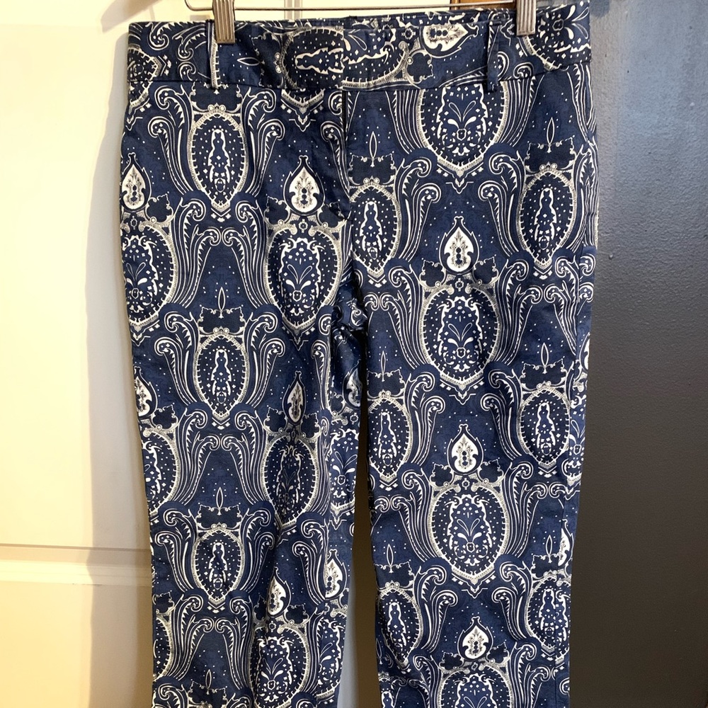Blue Paisley Talbots Pants